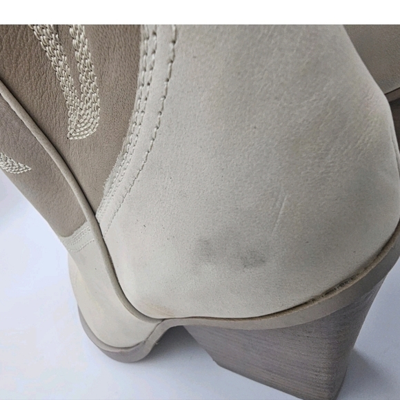 Dolce Vita Women's Blanch Fashion Boot size western cream white tan Cowboy 9.5 - Picture 7 of 11